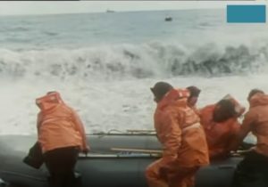 Arrival and departure from Bouvet Island with Zodiac.